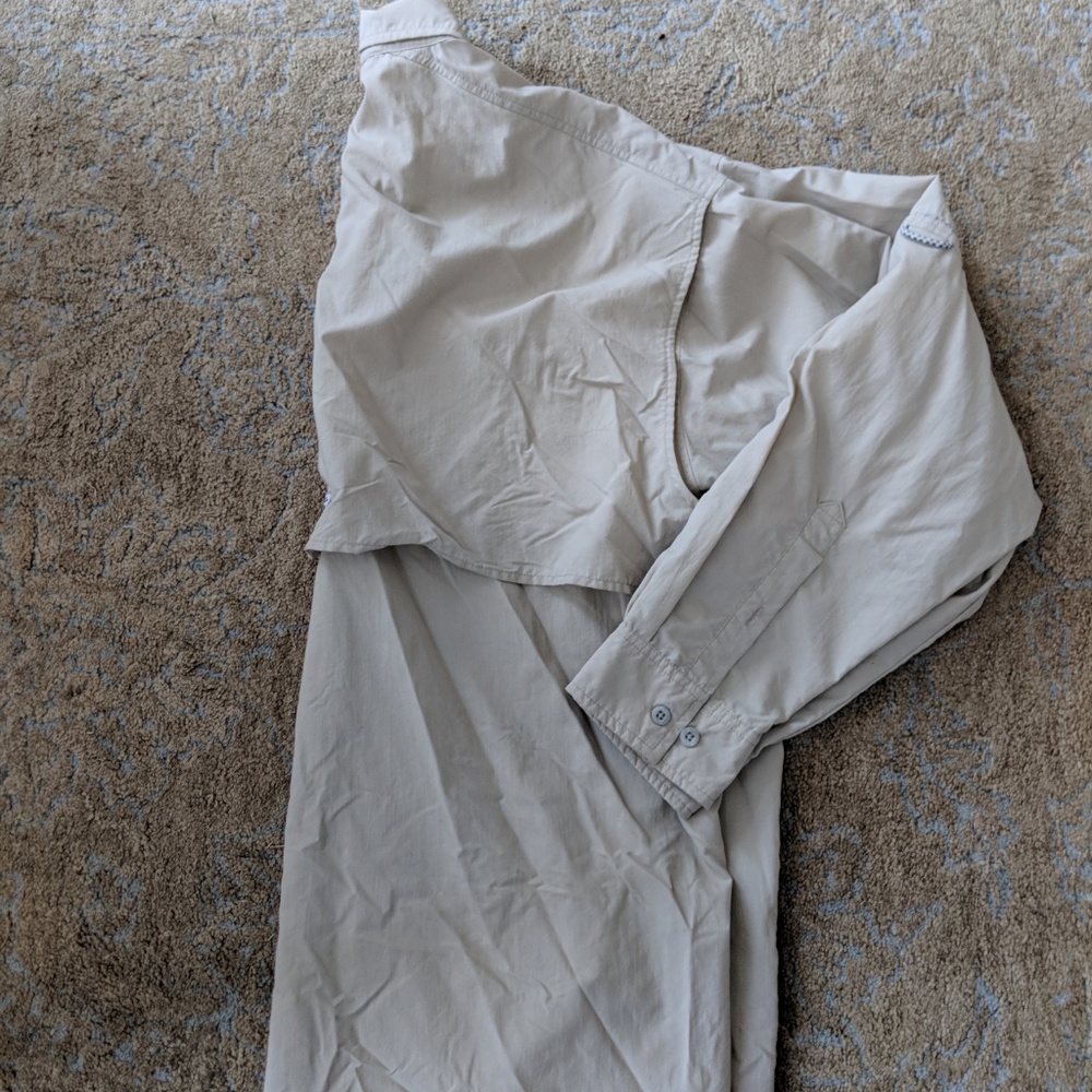 Columbia Shirt XLT Tan Brown Utility Tactical Vent - Picture 6 of 6